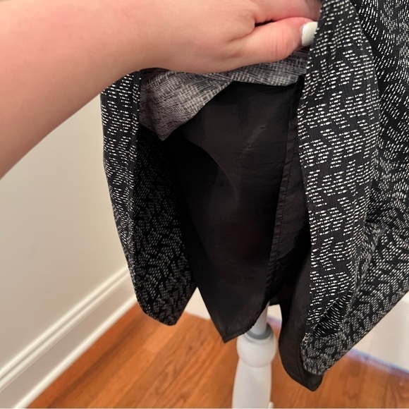 The Limited Strapless Ruffle Mini Formal Dress In Black And White Size 0 - Picture 9 of 16